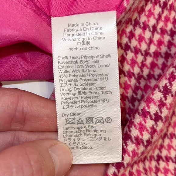 J.Crew Pink Houndstooth Mini Skirt - Picture 5 of 5